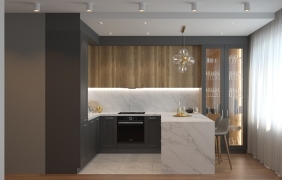 Отличная современная кухня с островом