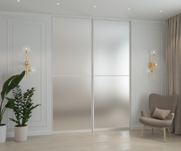 Дверь купе перегородка на два полотна