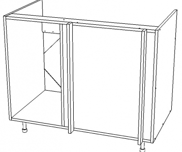 Тумба со срезанным углом